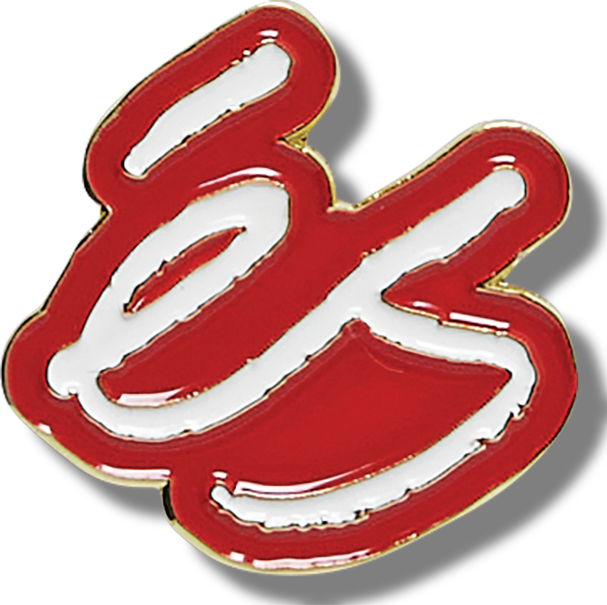 ES SCRIPT ENAMEL PIN